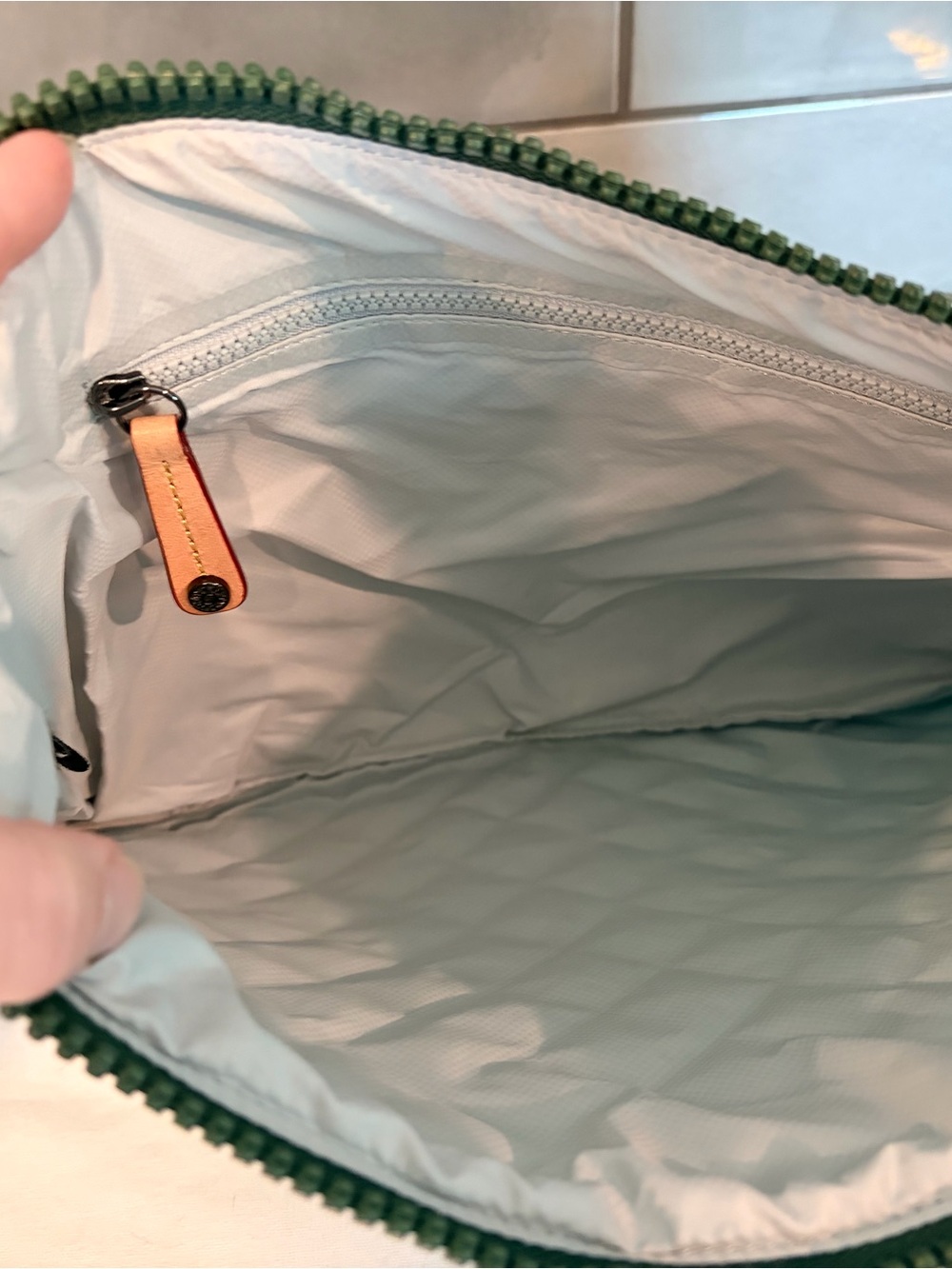 MZ Wallace Large Metro Pouch Aqua Teal - Picture 4 of 11